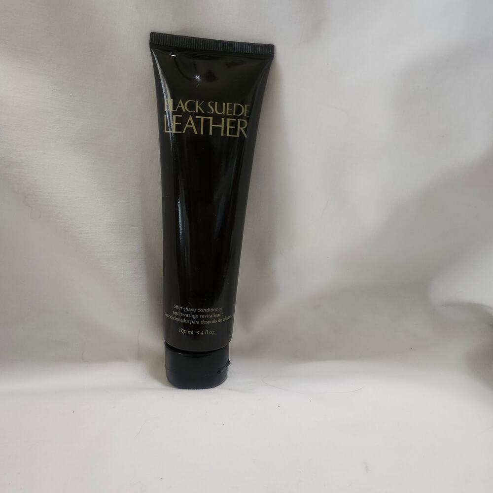 Avon Black Suede Leather After Shave Conditioner 3.4 fl oz Discontinued D2